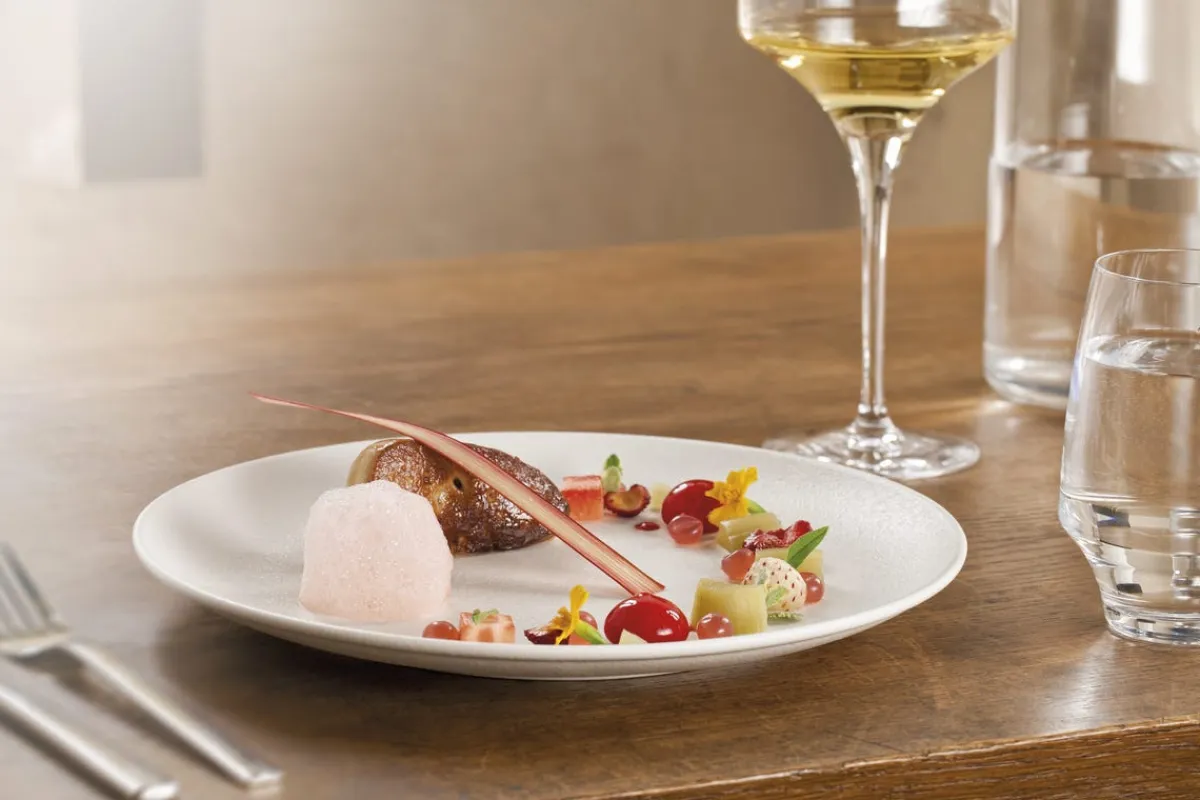 RAK Assiette plate rond rouge magma porcelaine vitrifiée Ø 30,7 cm Neo Fusion Sale