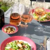 ARCOROC Assiette plate rond rouge verre opal Ø 15,5 cm Brush Clearance