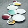 Assiette plate rond Safran porcelaine culinaire Ø 26 cm Confluence - REVOL Discount