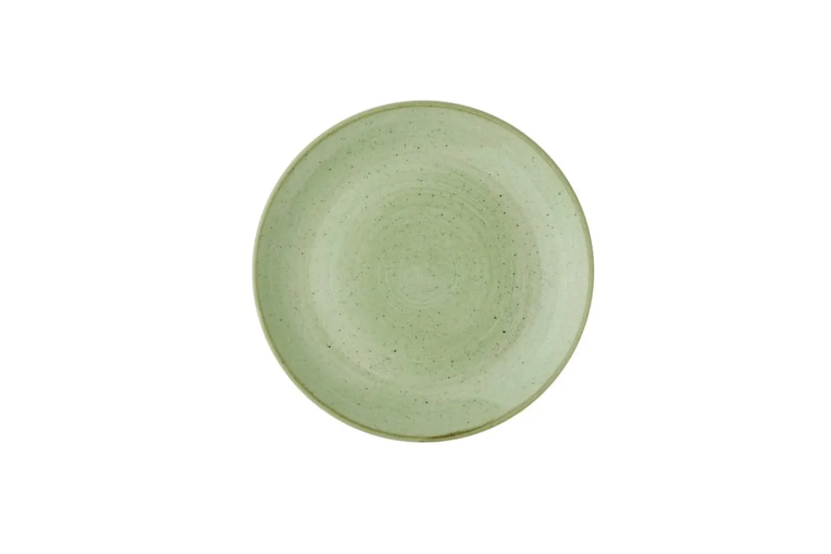 Assiette plate rond Sage Green porcelaine vitrifiée Ø 26 cm Stonecast Sage - CHURCHILL Online