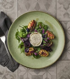 Assiette plate rond Sage Green porcelaine vitrifiée Ø 26 cm Stonecast Sage - CHURCHILL Online
