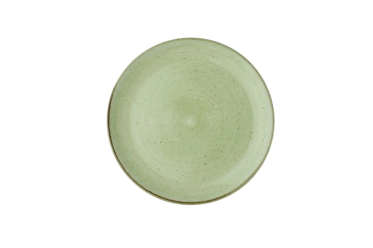 CHURCHILL Assiette plate rond Sage Green porcelaine vitrifiée Ø 28,8 cm Stonecast Sage New