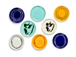 Assiette plate rond sunny yellow - points noirs grès émaillé Ø 22,5 cm Feast By Ottolenghi - SERAX Sale