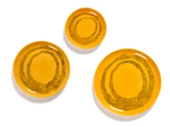 Assiette plate rond sunny yellow - points noirs grès émaillé Ø 16 cm Feast By Ottolenghi - SERAX Hot