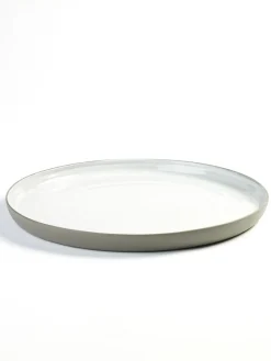 Assiette plate rond taupe porcelaine Ø 31 cm Dusk - SERAX Discount