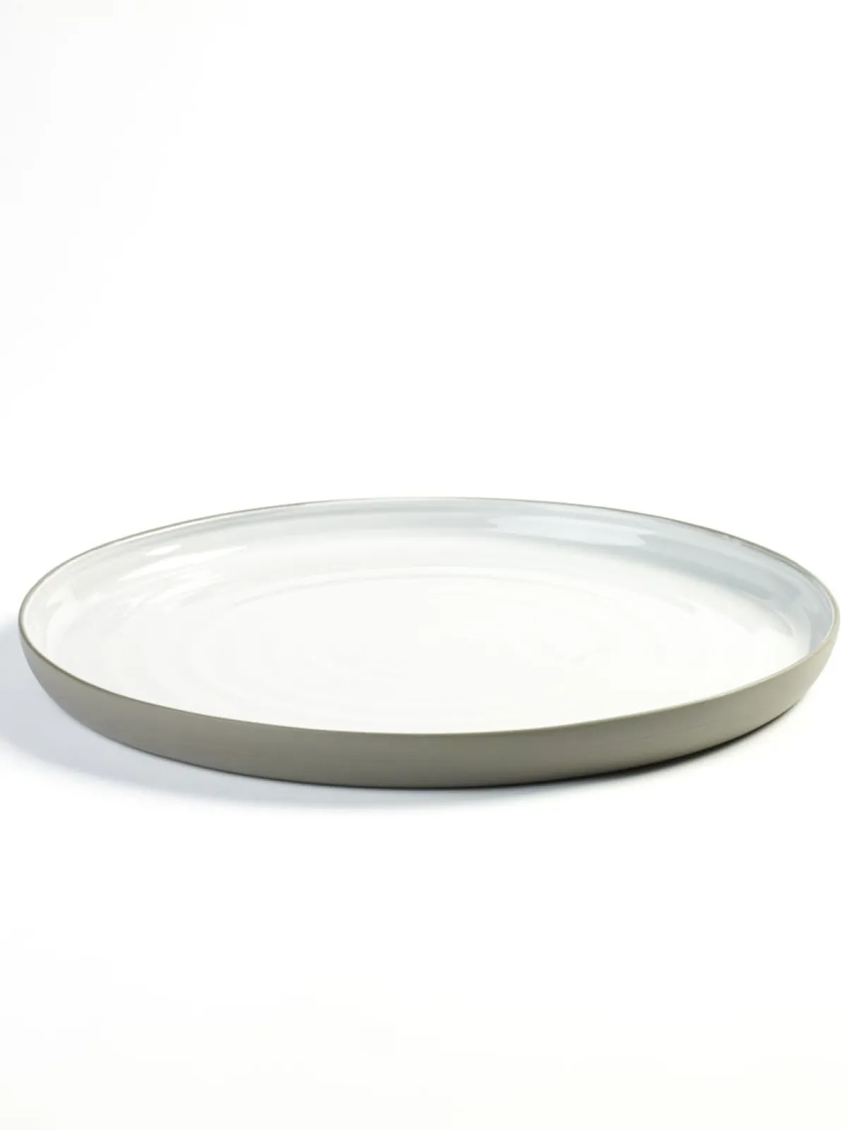 Assiette plate rond taupe porcelaine Ø 31 cm Dusk - SERAX Discount