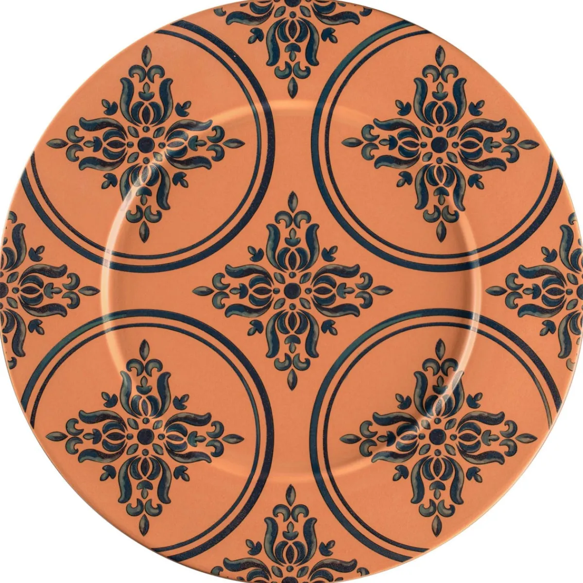 Assiette plate rond Tero Décor Ostia porcelaine Ø 32,5 cm Earth - RAK Hot