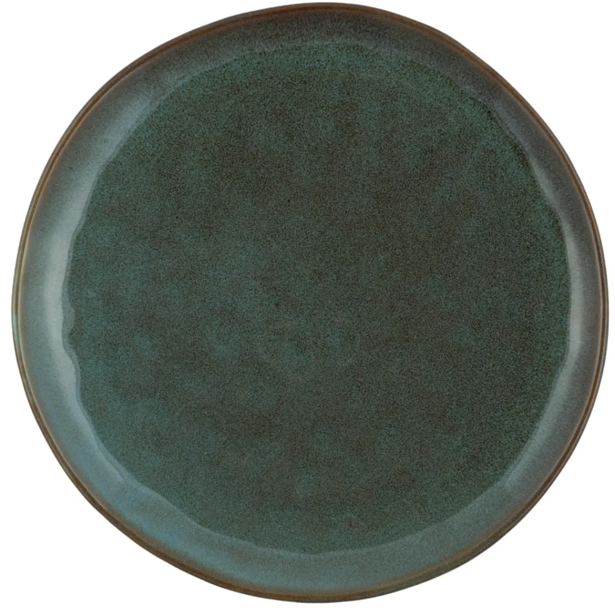 PRO.MUNDI Assiette plate rond vert grès émaillé Ø 28 cm Sky Sale