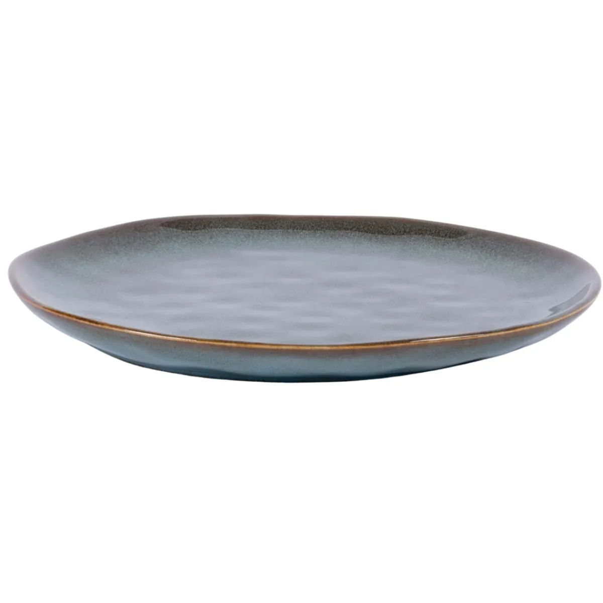 PRO.MUNDI Assiette plate rond vert grès émaillé Ø 28 cm Sky Sale