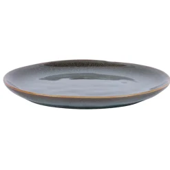 Assiette plate rond vert grès émaillé Ø 20 cm Sky - PRO.MUNDI Clearance