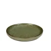 Assiette plate rond vert grès émaillé Ø 16 cm Surface - SERAX New