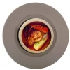 Assiette plate rond vert grès émaillé Ø 26 cm Bahia - DEGRENNE Online