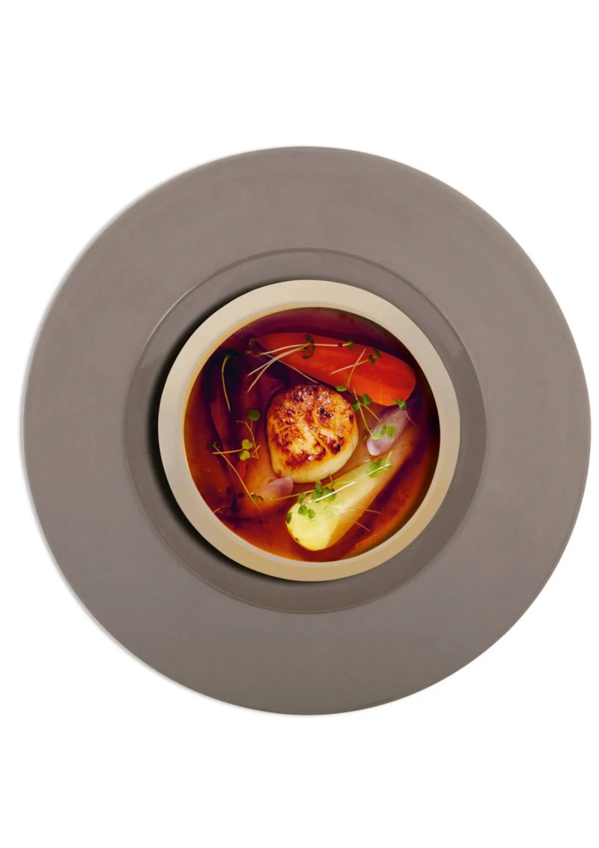 Assiette plate rond vert grès émaillé Ø 26 cm Bahia - DEGRENNE Online