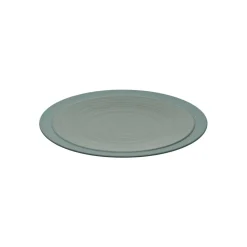 Assiette plate rond vert grès émaillé Ø 26 cm Bahia - DEGRENNE Online