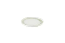 Assiette plate rond vert porcelaine vitrifiée Ø 26 cm Finca Flint - DUDSON Discount