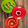 Assiette plate rond vert porcelaine vitrifiée Ø 26,7 cm Fire - RAK New