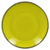 Assiette plate rond vert porcelaine vitrifiée Ø 17,9 cm Fire - RAK