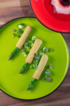 RAK Assiette plate rond vert porcelaine vitrifiée Ø 24 cm Fire Discount