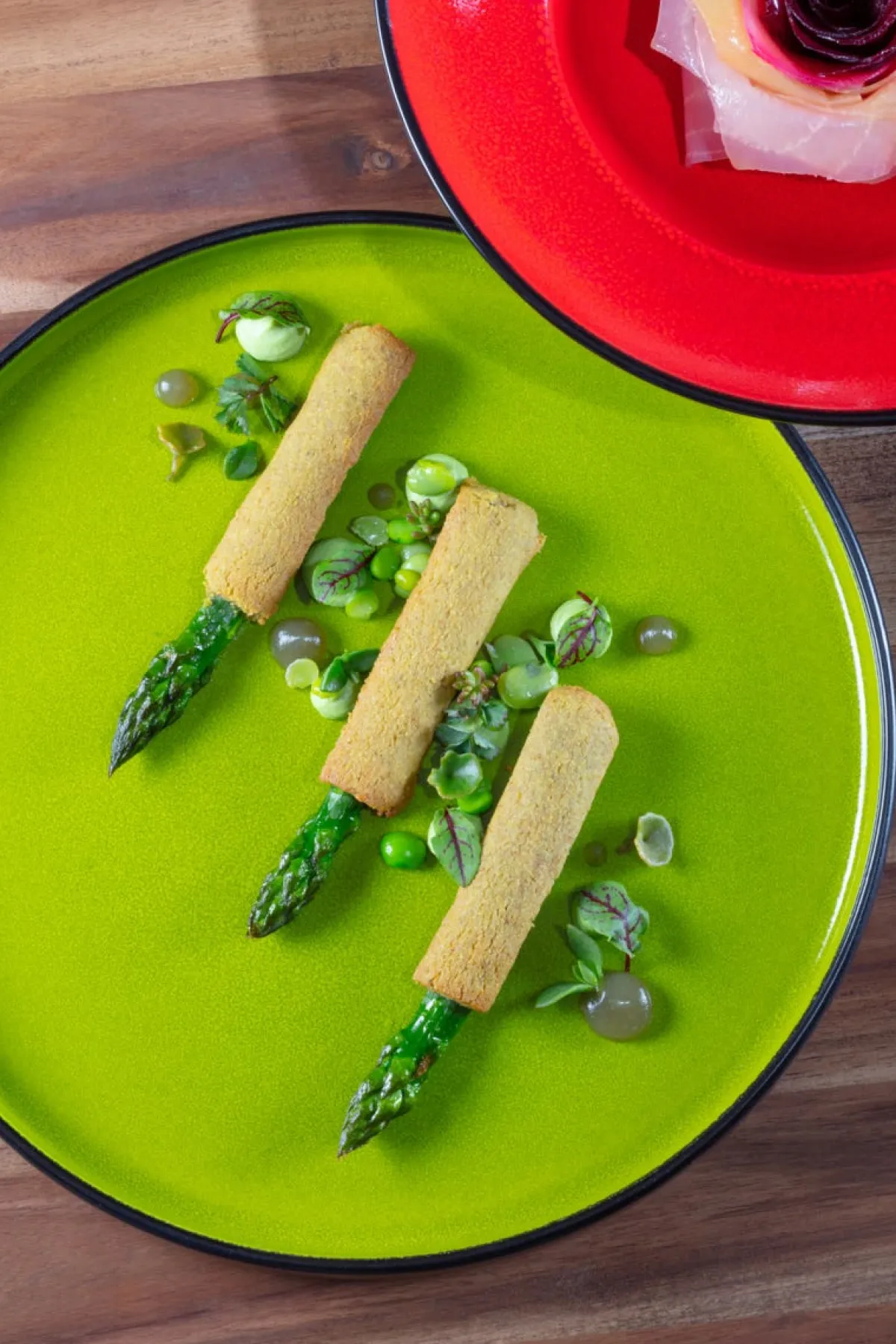 RAK Assiette plate rond vert porcelaine vitrifiée Ø 24 cm Fire Discount