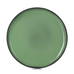 REVOL Assiette plate rond vert porcelaine culinaire Ø 15 cm  Caractère Outlet
