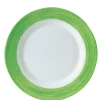 Assiette plate rond vert verre opal Ø 23,5 cm Brush - ARCOROC New