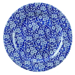 Assiette plate rond Victorian Calico Bleu Prague porcelaine vitrifiée Ø 30,5 cm Vintage Prints Victorian Prague - CHURCHILL