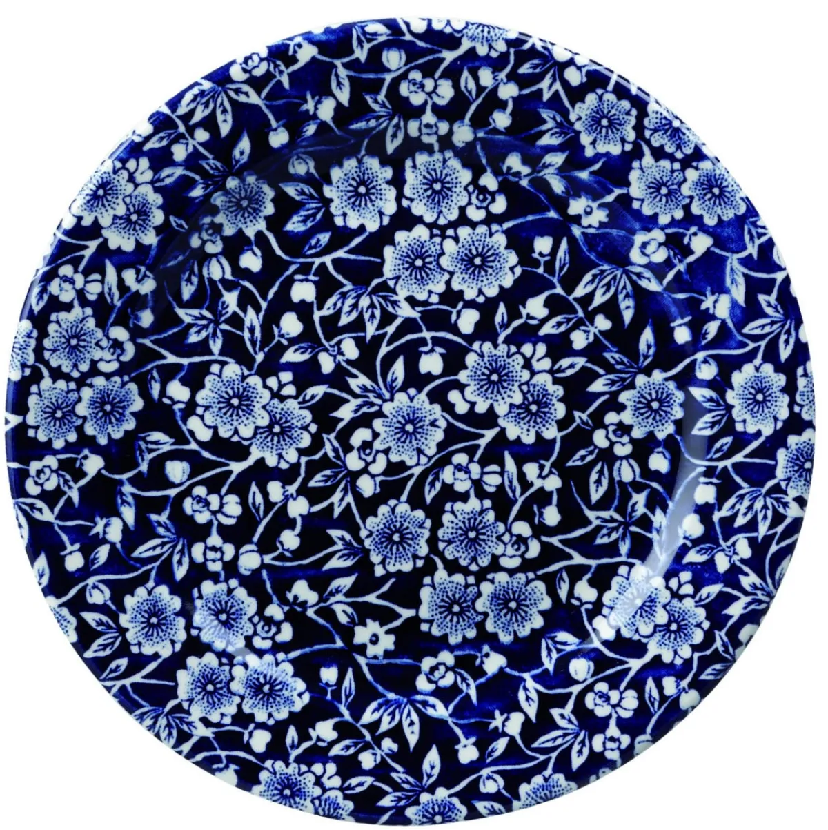 Assiette plate rond Victorian Calico Bleu Willow porcelaine vitrifiée Ø 27,6 cm Vintage Prints Victorian Willow - CHURCHILL Hot
