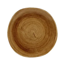 Assiette plate rond Vintage Copper porcelaine vitrifiée Ø 26,4 cm Stonecast Patina - CHURCHILL Outlet