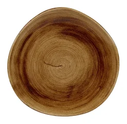 Assiette plate rond Vintage Copper porcelaine vitrifiée Ø 28,6 cm Stonecast Patina - CHURCHILL