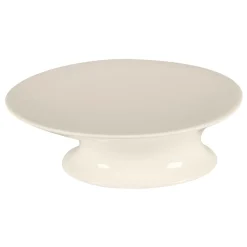 Assiette plate surélevée rond blanc porcelaine bone china 19x17,7 cm Bravura - RAK Outlet