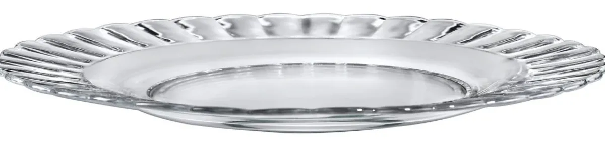 Assiette plate transparent verre trempé Ø 26 cm Picardie - DURALEX New