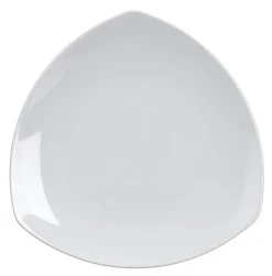 Aucune Assiette plate triangulaire blanc porcelaine 19x19 cm Bermudes Online