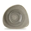 Assiette plate triangulaire peppercorn porcelaine vitrifiée 26,5x26,5 cm Stonecast Grey - CHURCHILL Discount