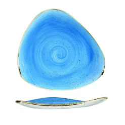 CHURCHILL Assiette plate triangulaire Cornflower porcelaine vitrifiée Ø 26,5 cm 26,5x26,5 cm Stonecast Cornflower Best