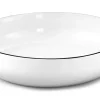 Assiette à pâtes rond blanc porcelaine Ø 20 cm Yaka - MEDARD DE NOBLAT Best