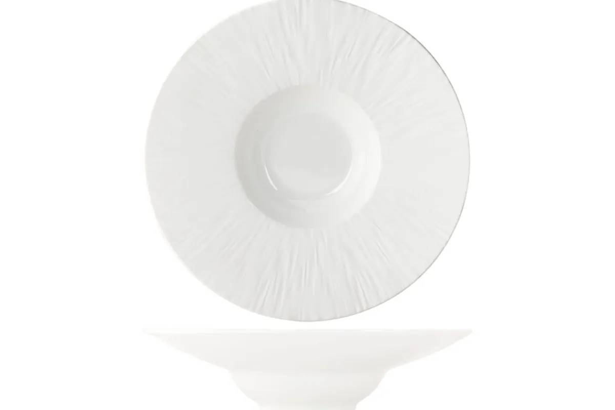 PROOF Assiette à pâtes rond blanc porcelaine Ø 28 cm Pure White Hot