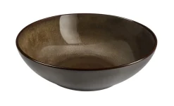 MEDARD DE NOBLAT Assiette à pâtes rond bronze grès émaillé Ø 18 cm Feeling New