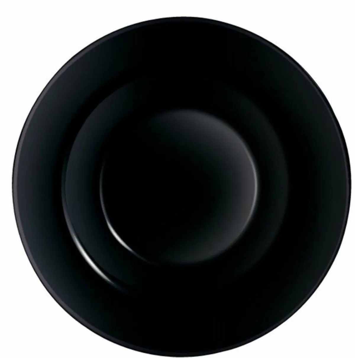 ARCOROC Assiette à pâtes rond noir verre trempé Ø 28,55 cm Evolutions Sale