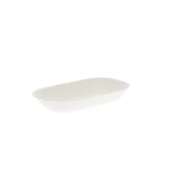Assiette rectangulaire bagasse rectangulaire 11x6,5x1,6 cm Oxstal (600 pièces) - PRO.MUNDI Online