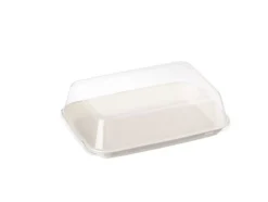 Assiette rectangulaire bagasse blanc 18x13x1,6 cm Oxstal (600 pièces) - PRO.MUNDI