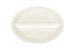 RAK Assiette régithermie rond ivoire porcelaine vitrifiée Ø 22,8 cm Hospital Outlet