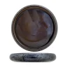 Assiette rond argent porcelaine Ø 28 cm Elements Mineral - PROOF Online