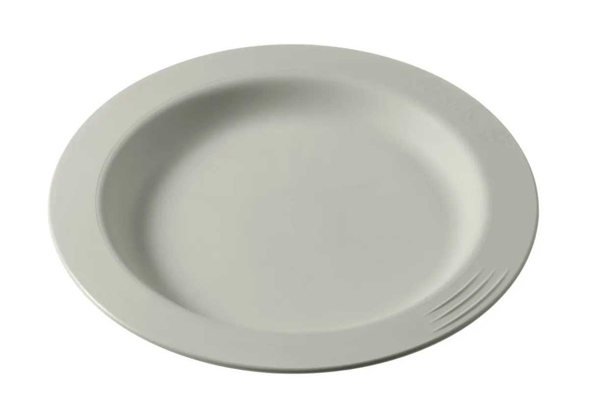 Assiette rond Blanc Coton fibre végétale Ø 13,4 cm Liliroc - SAINT ROMAIN Best