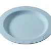 SAINT ROMAIN Assiette rond bleu ocean fibre végétale Ø 18 cm Liliroc