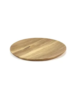Assiette rond brun acacia Ø 26 cm Dune - SERAX Clearance