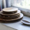Assiette rond brun acacia Ø 14,8 cm Dune - SERAX Discount