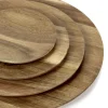SERAX Assiette rond brun acacia Ø 20 cm Dune Online