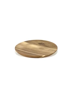 SERAX Assiette rond brun acacia Ø 20 cm Dune Online