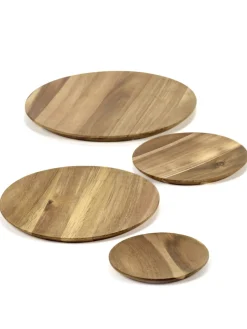 SERAX Assiette rond brun acacia Ø 20 cm Dune Online