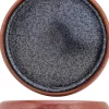 Assiette rond brun porcelaine Ø 24 cm Elements Maroon - PROOF Outlet
